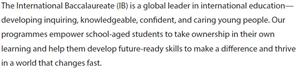 About the IB